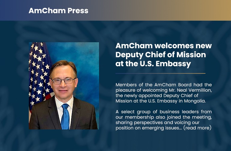AmCham welcomes new  Deputy Chief of Mission at the U.S. Embassy